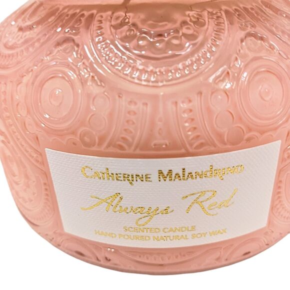 Catherine Malandrino ALWAYS RED Candle SOY Hand Poured Exotic Decor Retail $67 - Picture 2 of 12